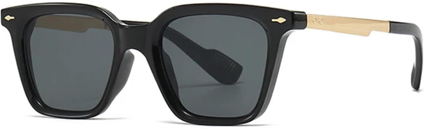 

Модные женские солнцезащитные очки класса люкс с заклепками, ретро-очки с градиентным переходом цвета, защита от УФ-излучения UV400, модные мужские солнцезащитные очки TVTBBVV, Black Gray