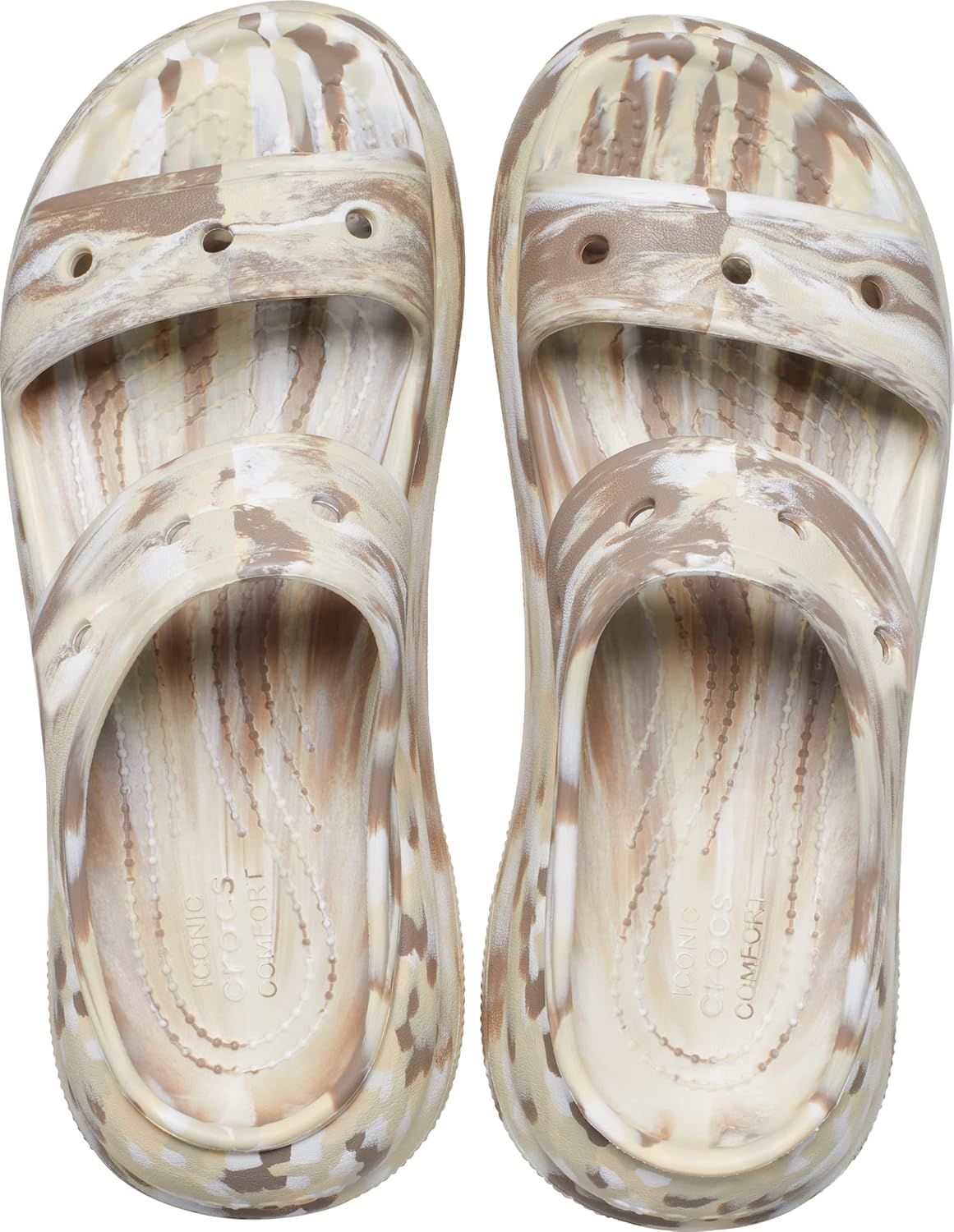 Унисекс сандалии Crocs Crush Marbled, мультиколор — фото 4