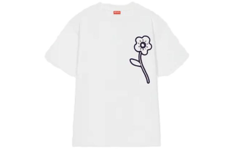 

Футболка женская Kenzo с цветком, белый