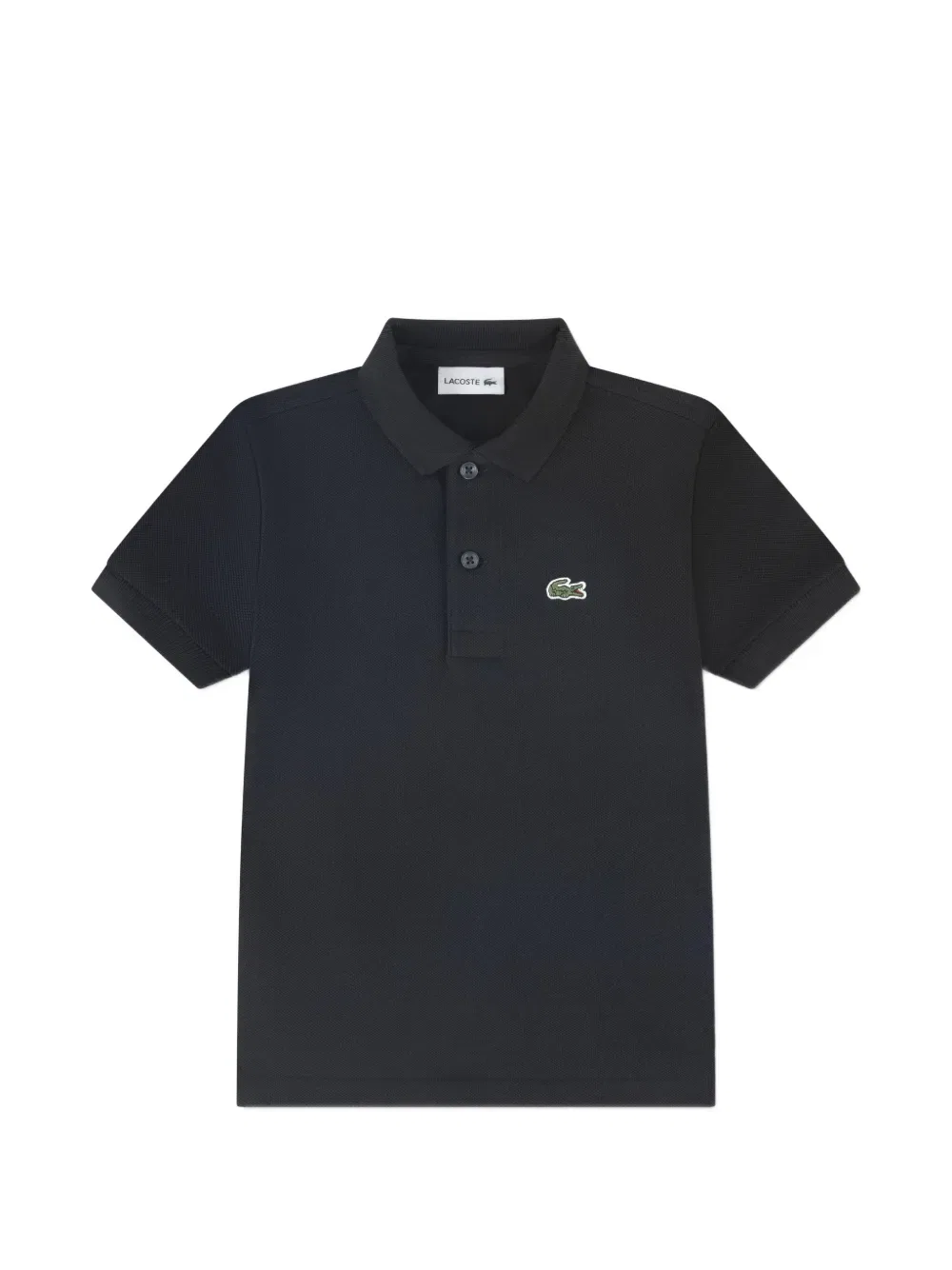Рубашка-поло на пуговицах Lacoste Kids, черный
