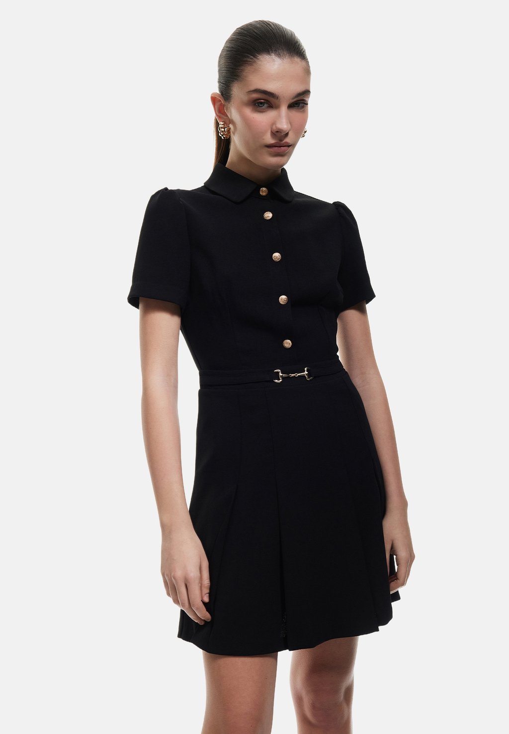 

Платье-рубашка MINI POLO COLLAR Koton, черный