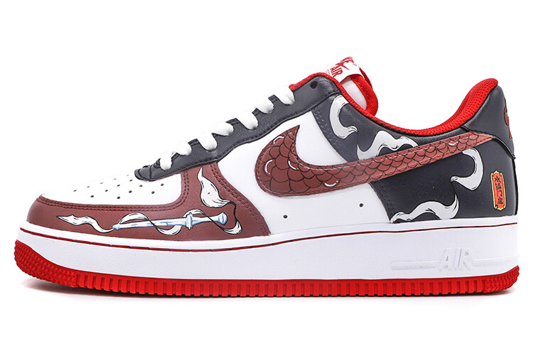 

Кроссовки Nike Air Force 1 Skateboard Shoes Men Low-Top White Red