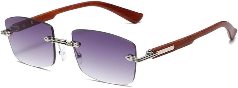 

Популярные модные квадратные женские солнцезащитные очки в винтажном стиле, без оправы, прозрачные, с градиентом, защита от УФ-излучения UV400, мужские солнцезащитные очки в стиле панк SKFGNX, Silver Gray Gradient