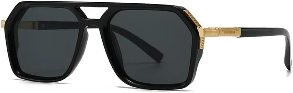 

Солнцезащитные очки для мужчин и женщин - защита UV400 - большая оправа, двойная перемычка, градиентные линзы, для занятий спортом на открытом воздухе и вождения LXLHWN, Tyj537-2