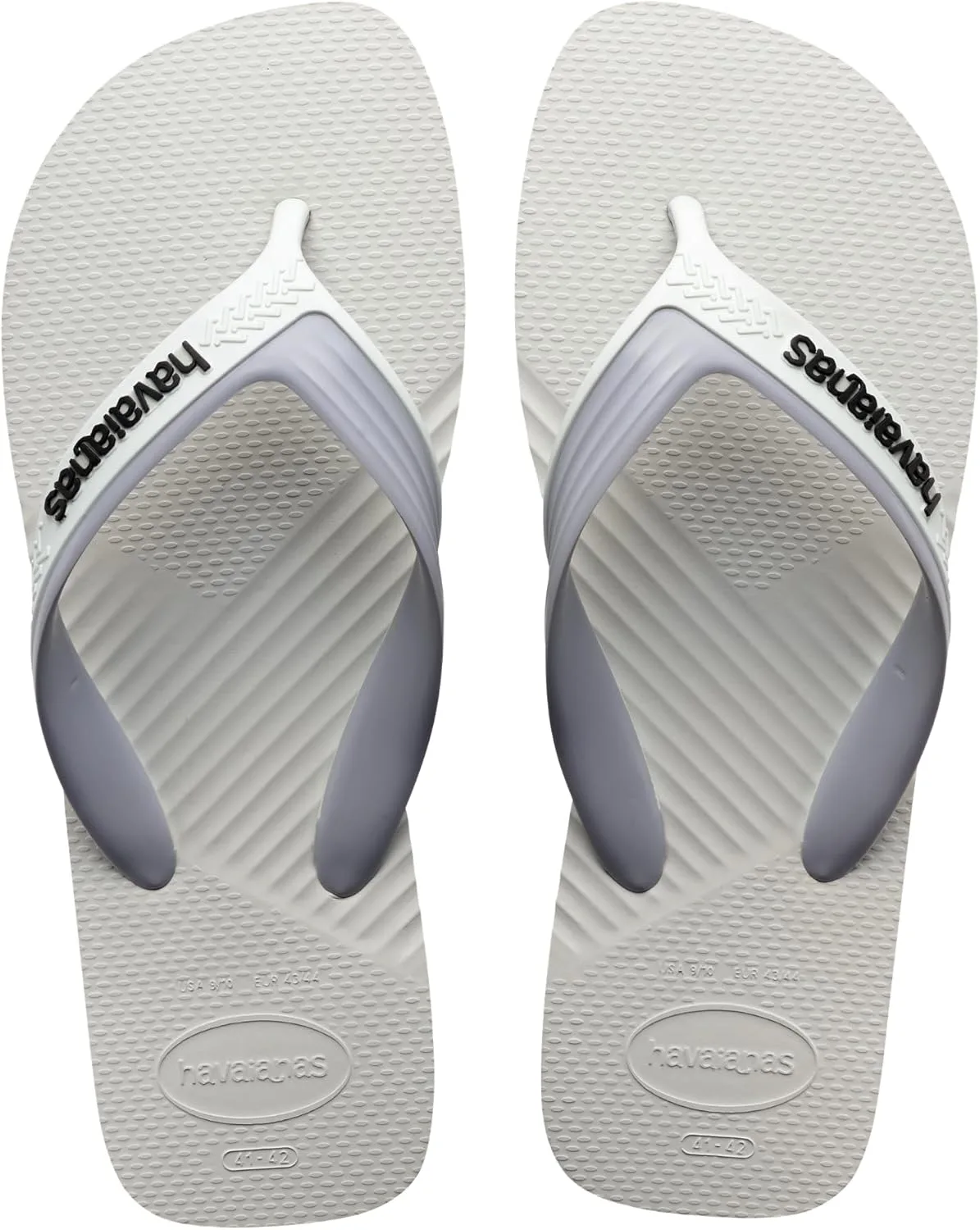 Шлепанцы Havaianas Dual, белый/серый