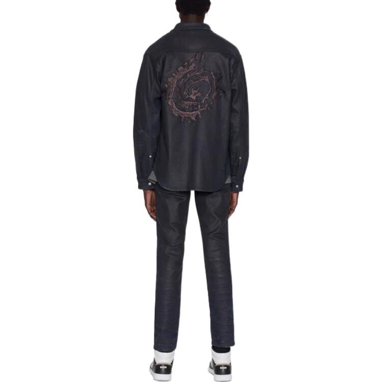Travis Scott Quarterly Новые продукты Рубашка Мужская синяя Dior, синий — фото 4