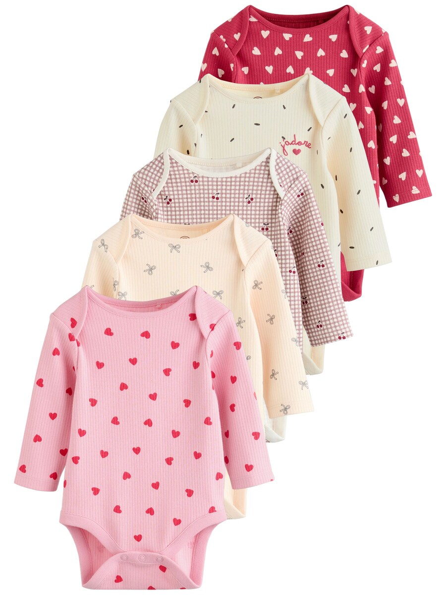 

Комбинезон/боди Next, кремовый/персиковый/розовый/темно-розовый/красный