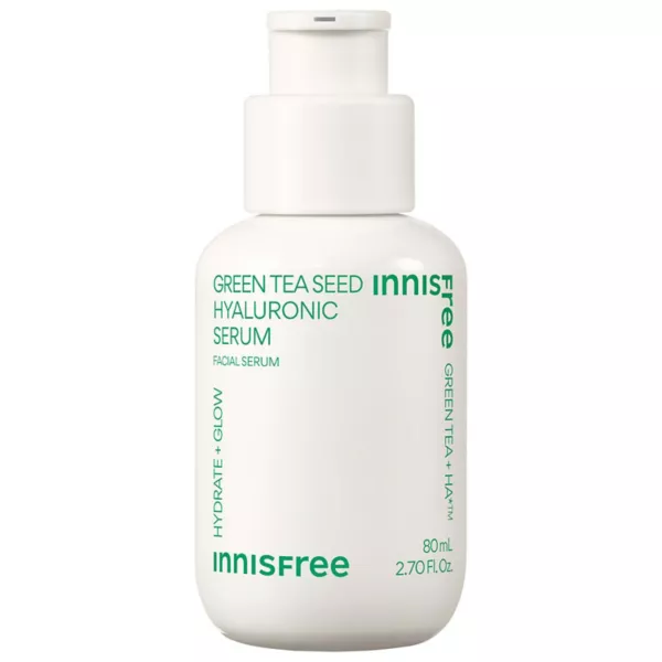 

Сыворотка с гиалуроновой кислотой зеленого чая, восполняемая Innisfree