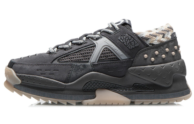 

LINING CF Lifestyle Shoes Men Low-top Gentleman Gray/cold Ebony Black