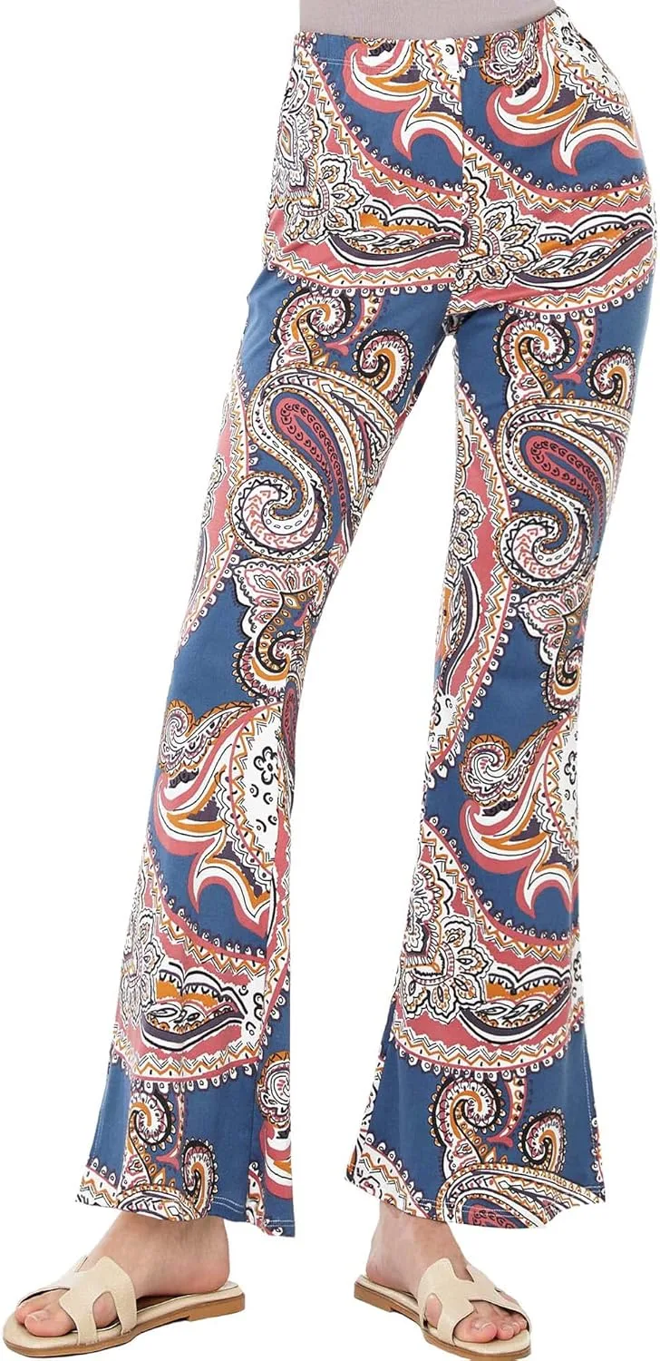 

Женские эластичные брюки-клеш с высокой талией и разрезами по бокам noflik