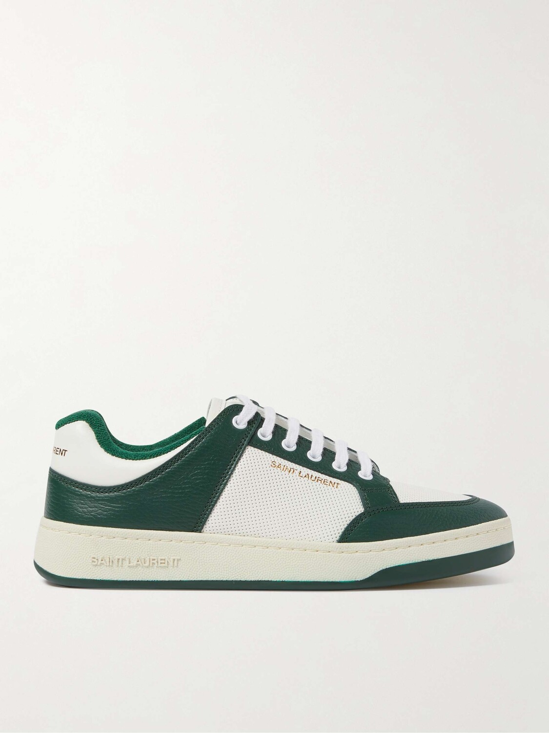 

Кроссовки SL/61 из сетки и кожи SAINT LAURENT, зеленый