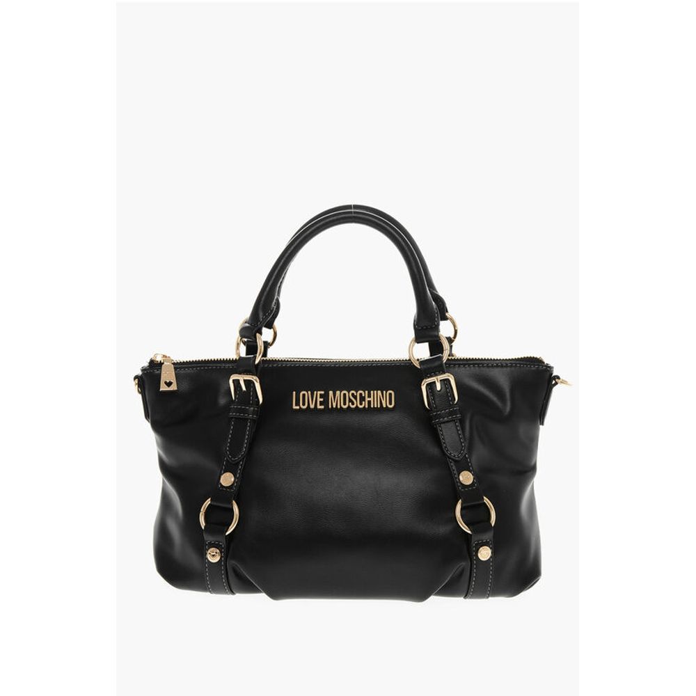 

Черная полиэтиленовая сумка-тоут Moschino, Black