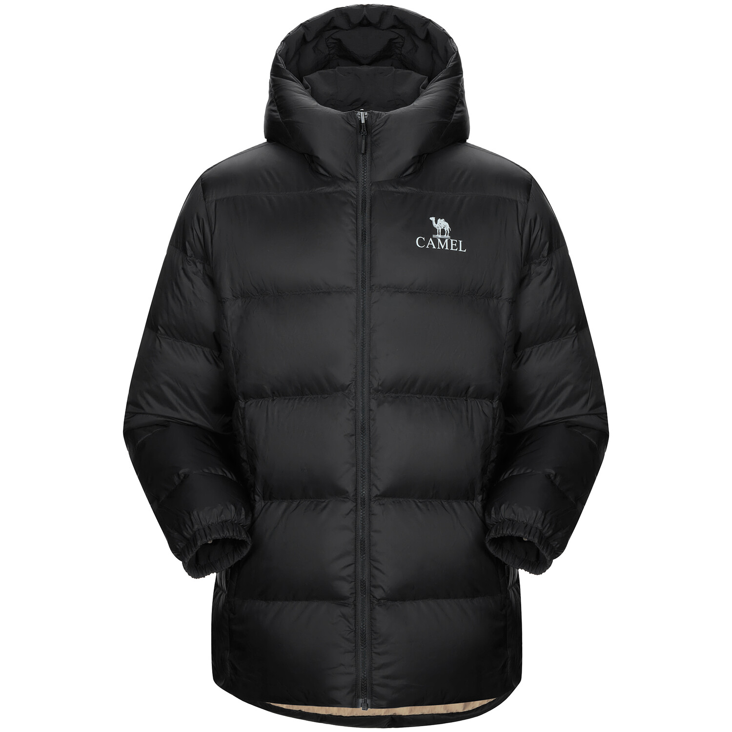

Пуховик унисекс Camel, цвет Phantom Black/Dark Olive Green