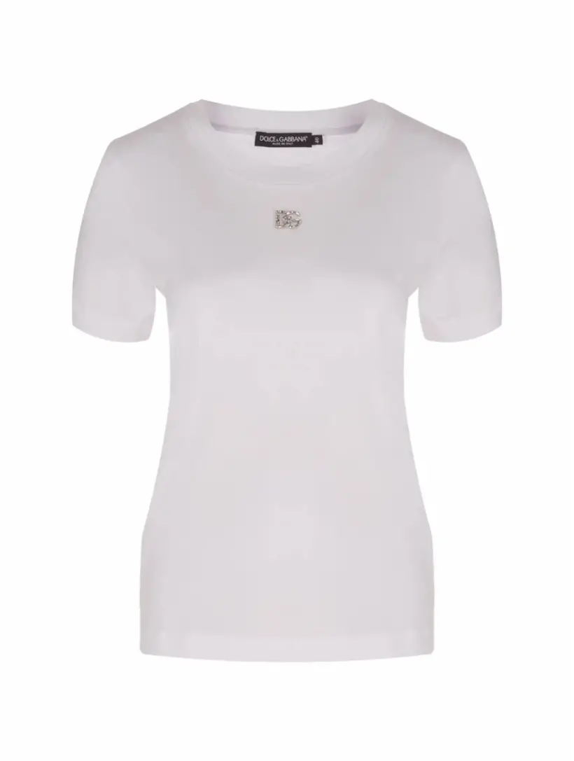 

Хлопковая футболка DG Dolce&Gabbana, белый