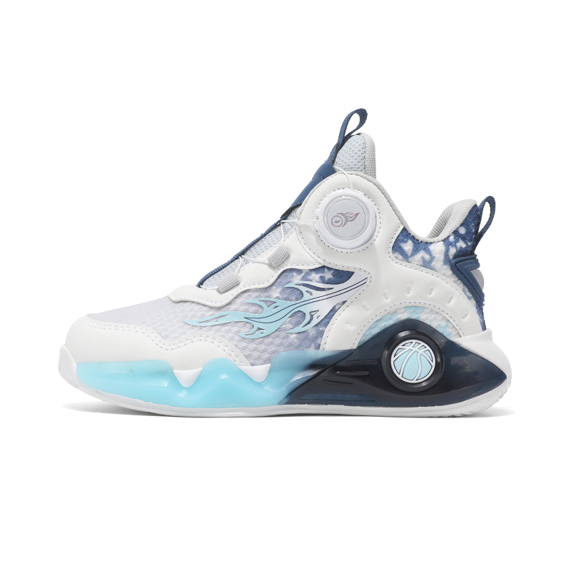 

Противоскользящие, износостойкие, дышащие баскетбольные кроссовки для детей HBRK, серый/синий