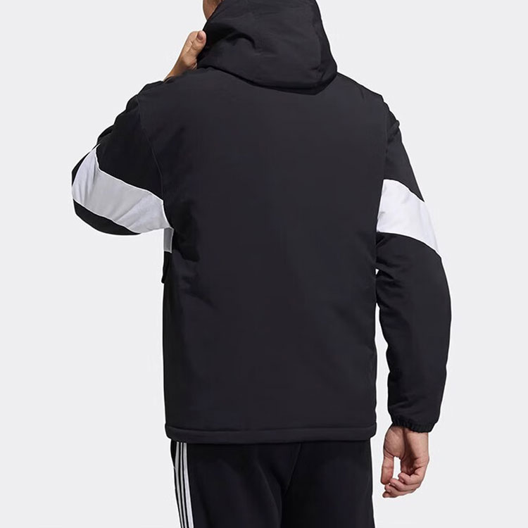 Adidas Neo Куртка мужская черно-белая, Black White — фото 3