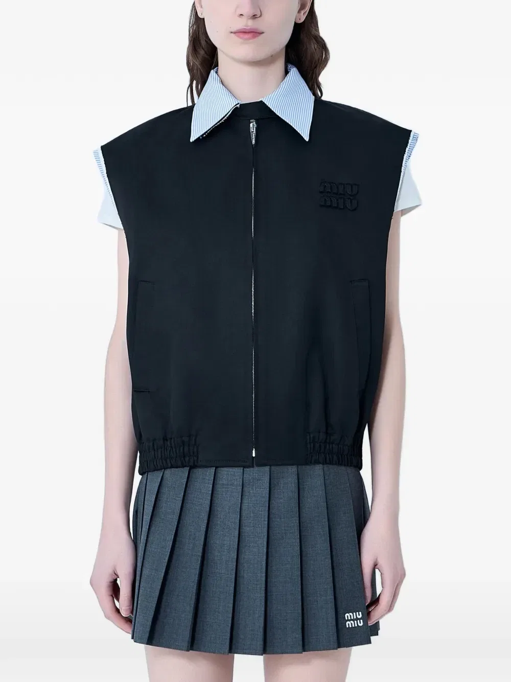 Жилет Miu Miu, черный
