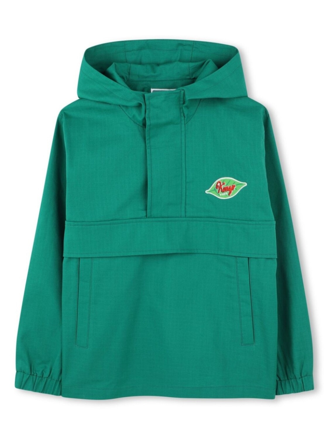 

Kenzo Kids худи из рипстопа, зеленый
