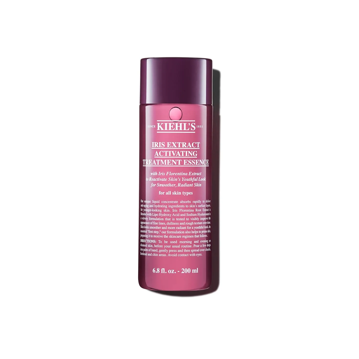 Эссенция Kiehl's — Iris Extract Activating Treatment Essence, антивозрастной уход для лица против морщин и, 200 мл