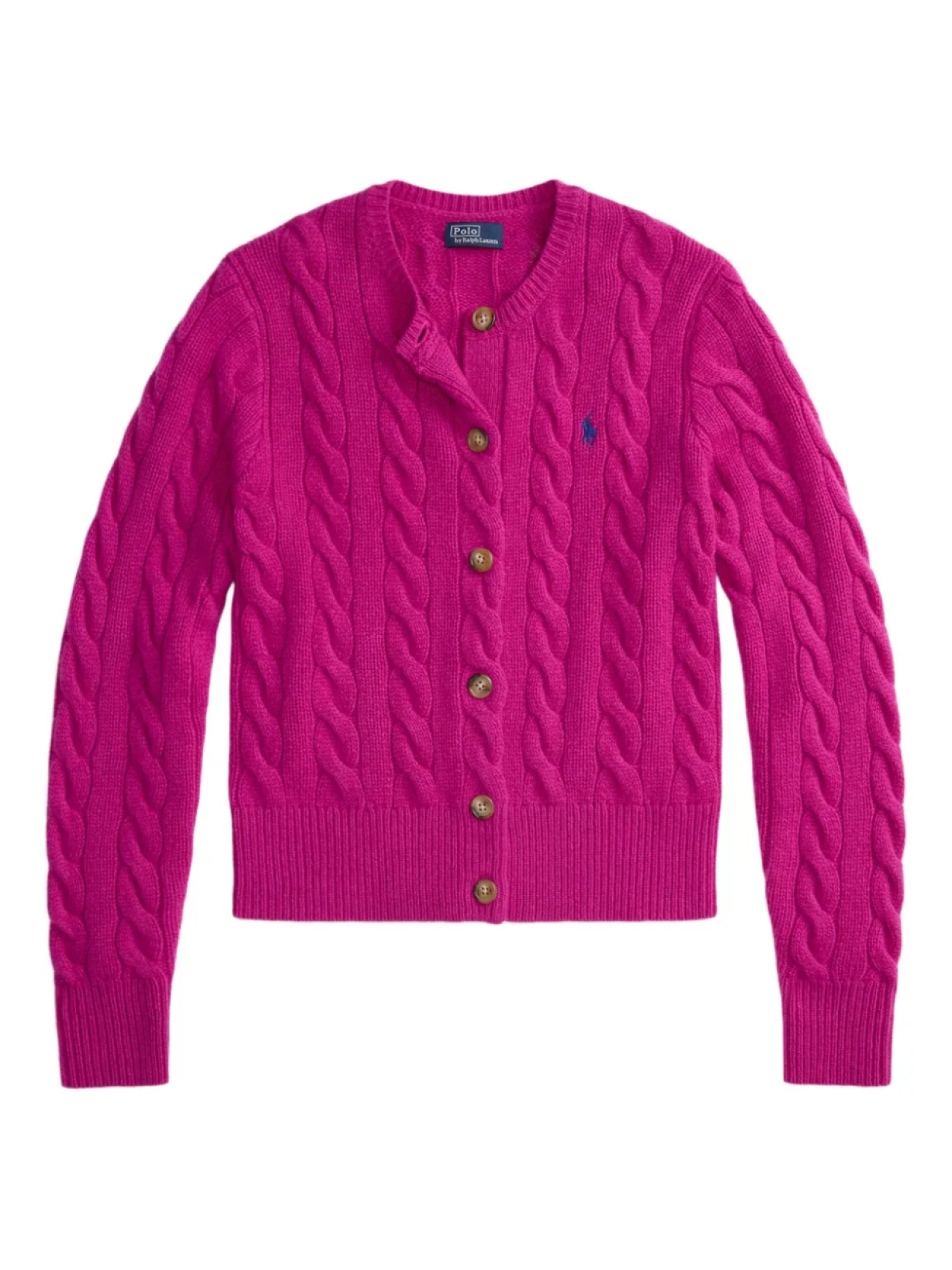 

Polo Ralph Lauren кардиган фактурной вязки, розовый