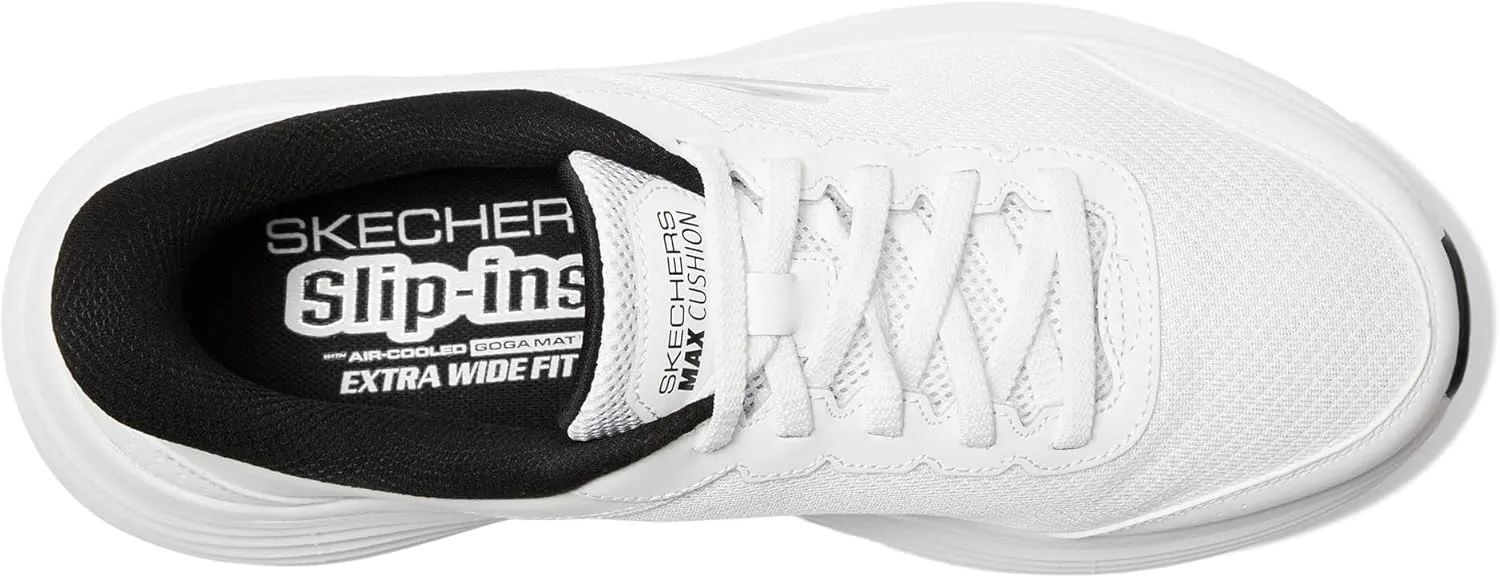 Кроссовки Skechers для мужчин Hands Free Slip-ins Max Cushioning Endeavour - модель Cardova, белый/черный — фото 4