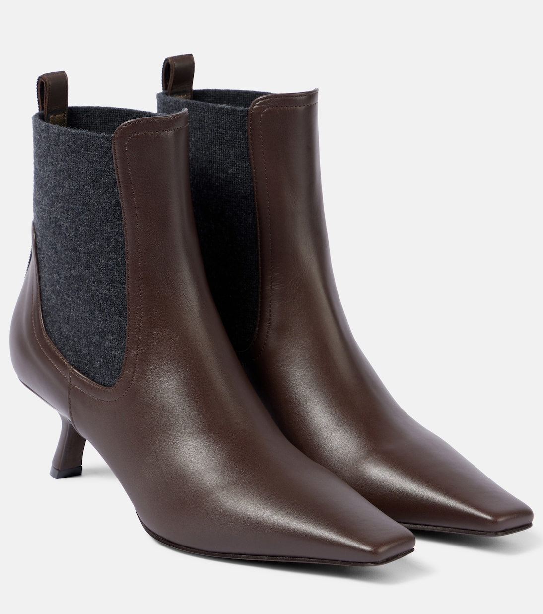 Кожаные ботильоны Brunello Cucinelli, Testa Moro