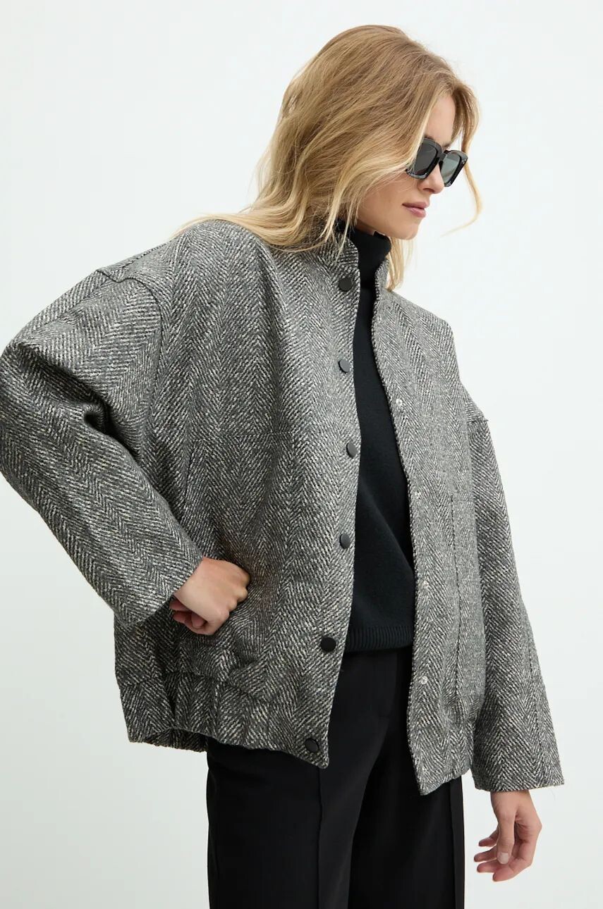 

Куртка Answear Lab из смесовой шерсти, серый