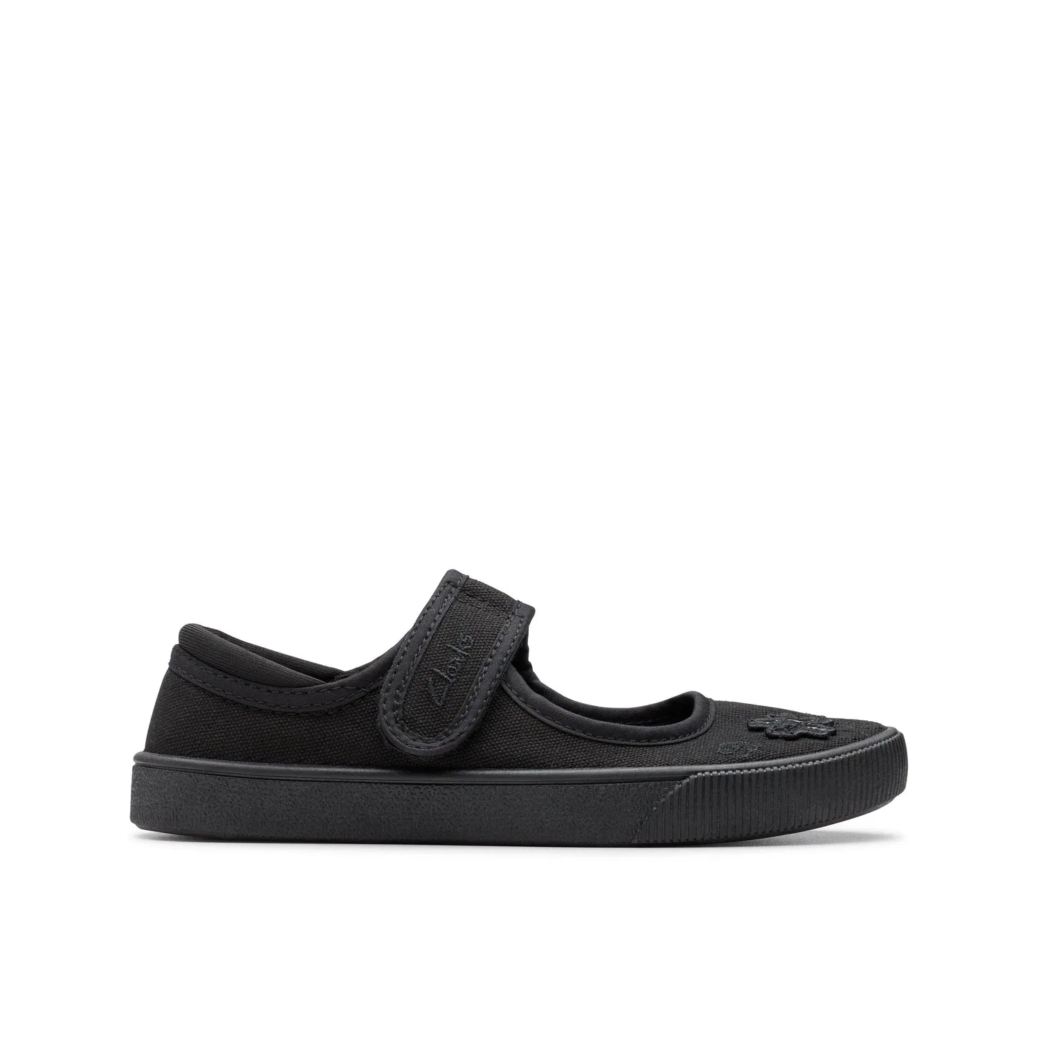 Детские туфли Hopper Go черный Canvas Clarks, черный