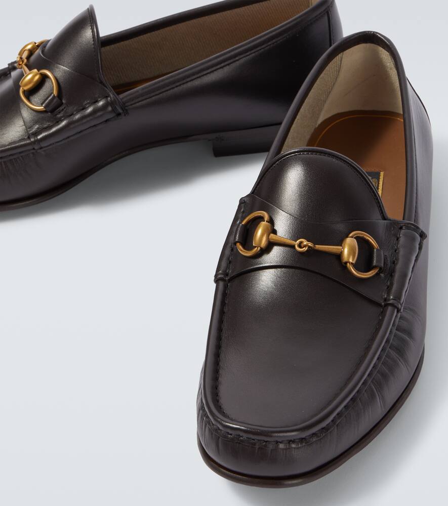 Лоферы Horsebit 1953 из кожи Gucci, Dk Brown Pigments — фото 3