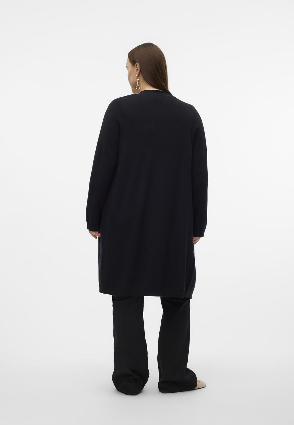 

Кардиган VMCSABA POCKET COATIGAN Vero Moda Curve, черный
