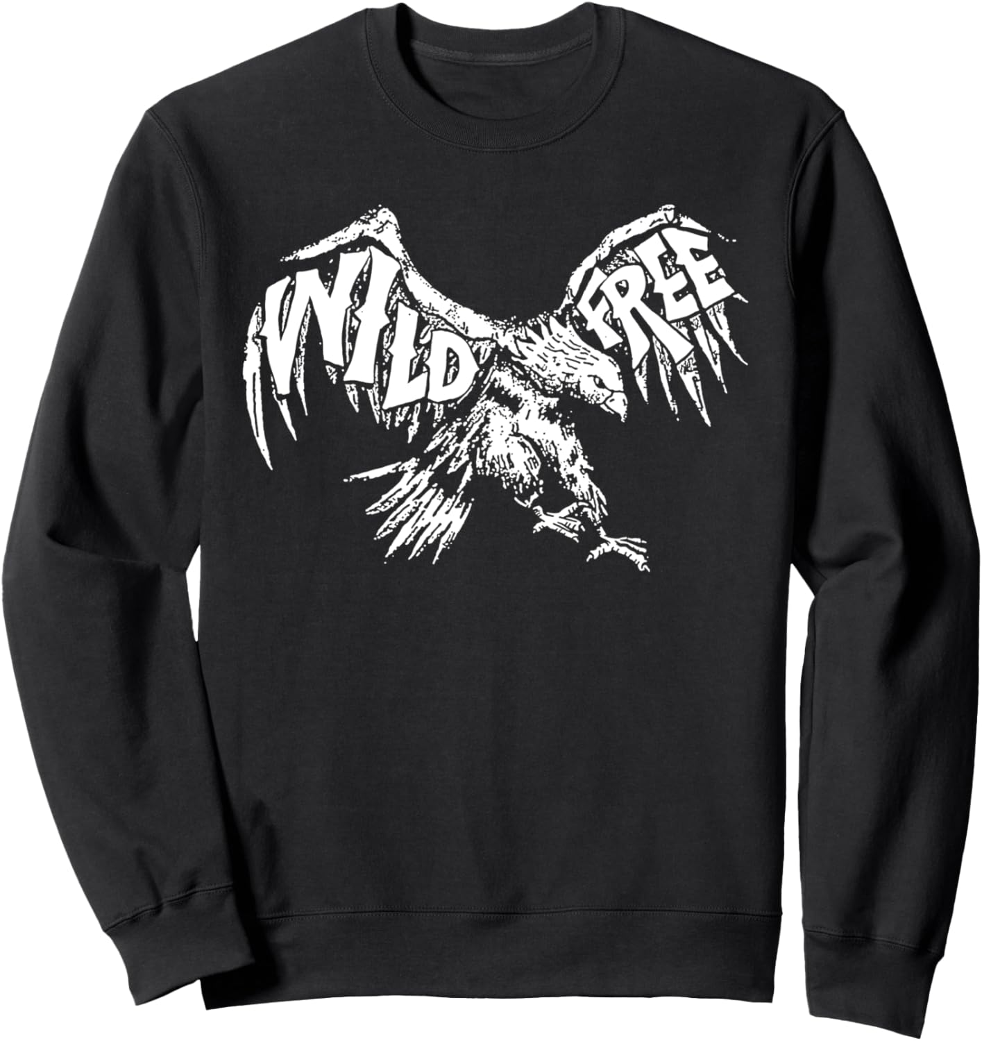 

Винтажная толстовка Wild & Free с надписью Орел от руки, символизирующая свободу, США, 80-е годы Giant Step Design Co., черный