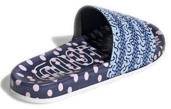 Тапочки adilette slide 'out loud' Adidas, фиолетовый — фото 3