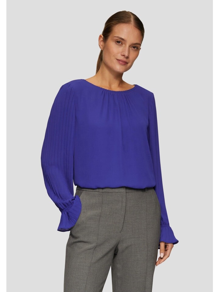 

Блуза s.Oliver BLACK LABEL Bluse langarm, синий