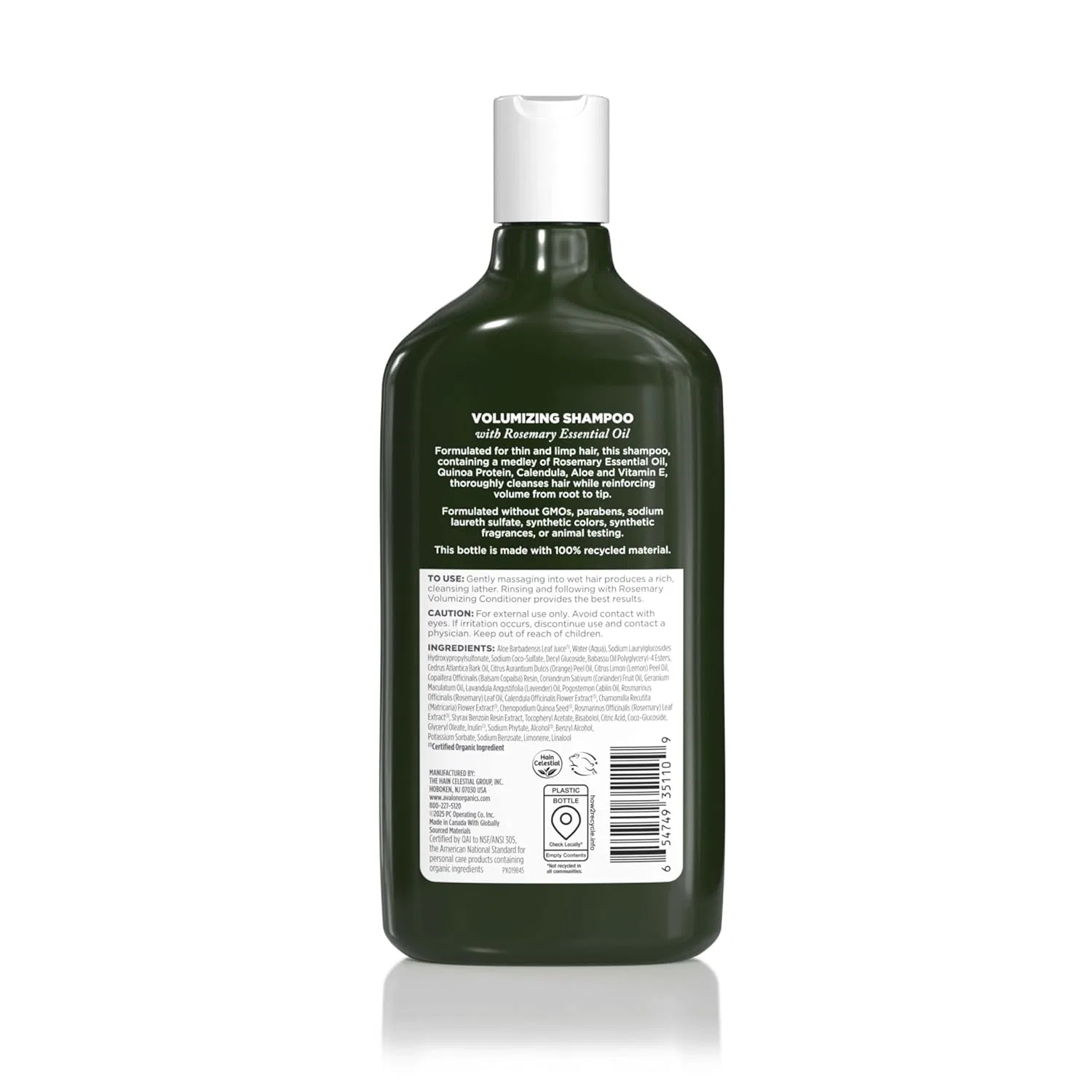 Шампунь Volumizing Rosemary от Avalon Organics Avalon Organics — фото 2