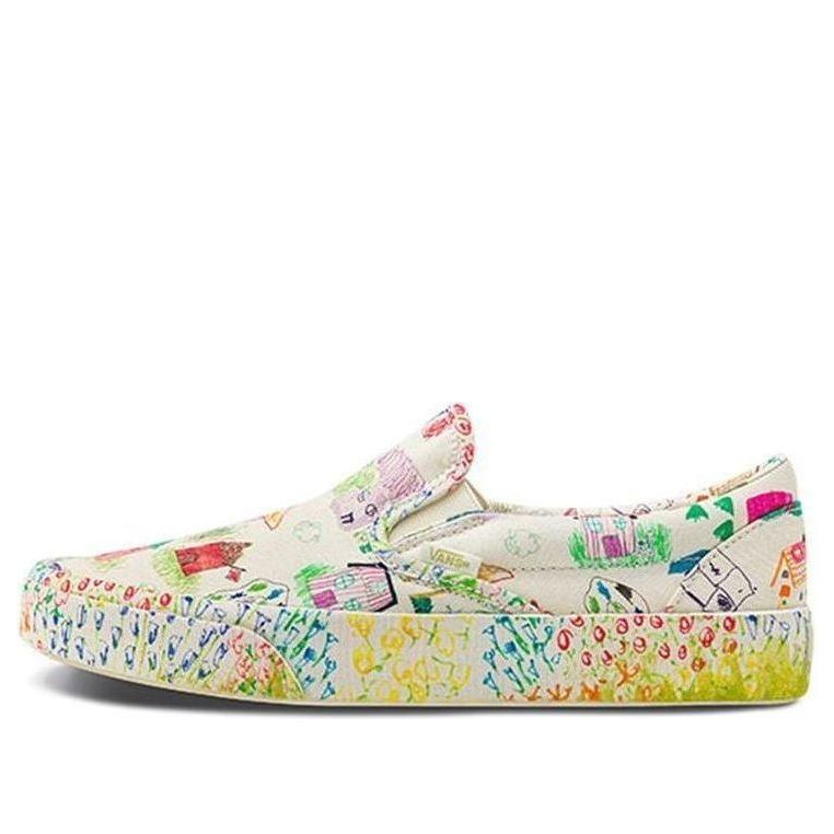 

Кеды Vans Slip-On Classic 98 DX x Collina Strada 'White Yellow Blue', разноцветный