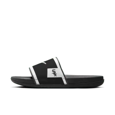 Шлепанцы Nike Offcourt (Chicago White Sox) Offcourt Slides, цвет Black/Dark Smoke Grey/White — фото 2