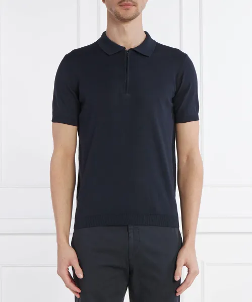 

Футболка поло восемь Slim fit Oscar Jacobson, синий