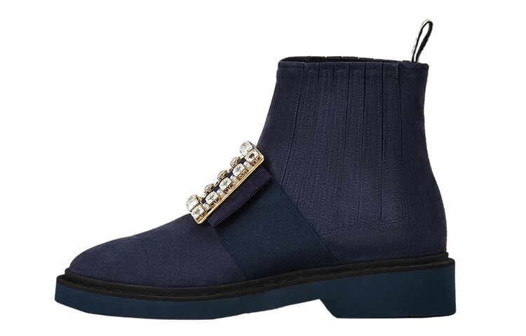 Ботинки женские Viv" Rangers, синие Roger Vivier