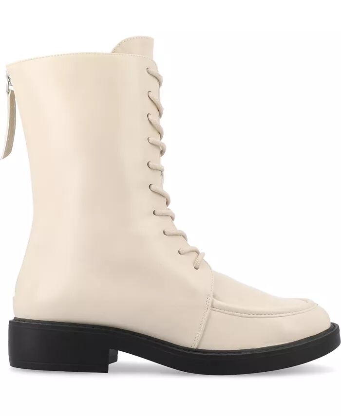 Женские армейские ботинки Nikks Lace Up Journee Collection, коричневый/бежевый — фото 2