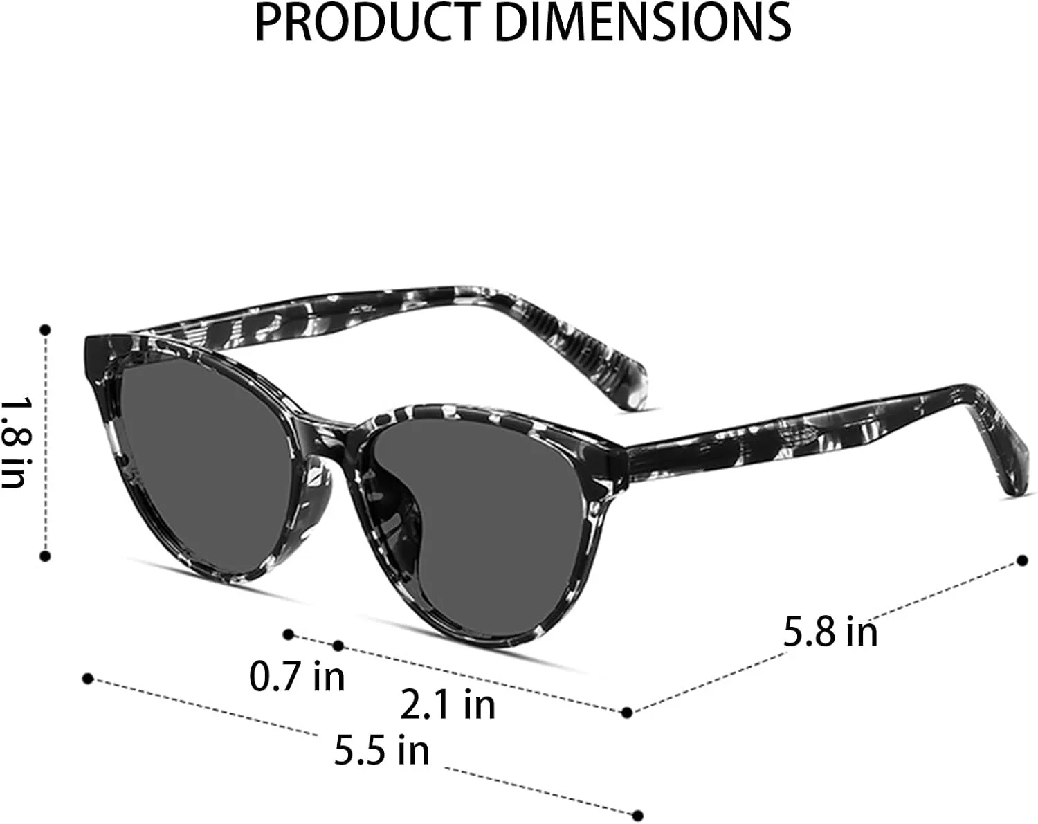 

Поляризованные солнцезащитные очки «кошачий глаз» для женщин, ретро-оправа TR90, защита от УФ-излучения UV400, стильные очки для вождения, лета и пляжа. E,1 Bubmari