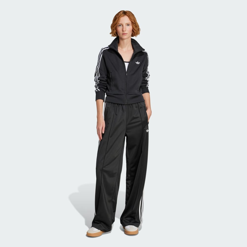 Спортивная куртка Adidas Firebird Adicolor Knit Track Top, черный/белый — фото 3