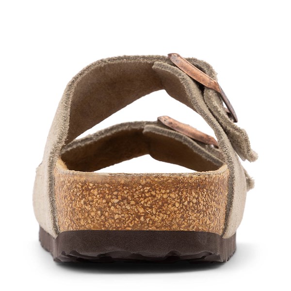 Сандалии Womens Birkenstock Arizona Soft Footbed Slide Sandal, серо-коричневый — фото 4