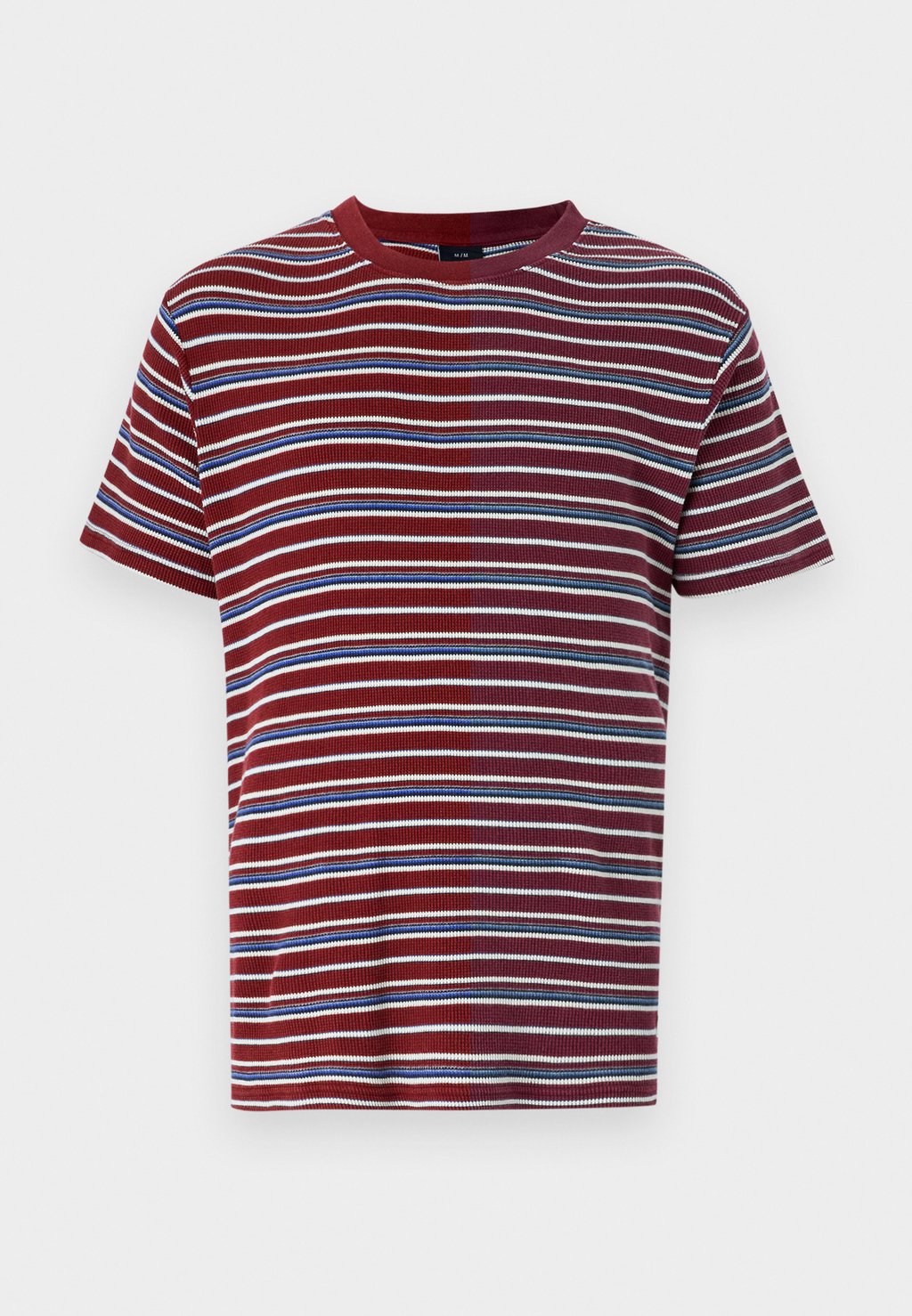 

Футболка с принтом WAFFLE STRIPE TEE UNISEX BDG Urban Outfitters, бордовый