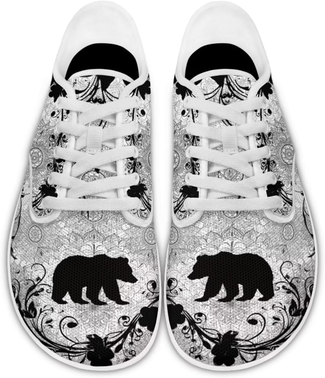 

Кроссовки для ходьбы с широким носком, обувь для ходьбы Pointodoor, Bear Boho Mandala