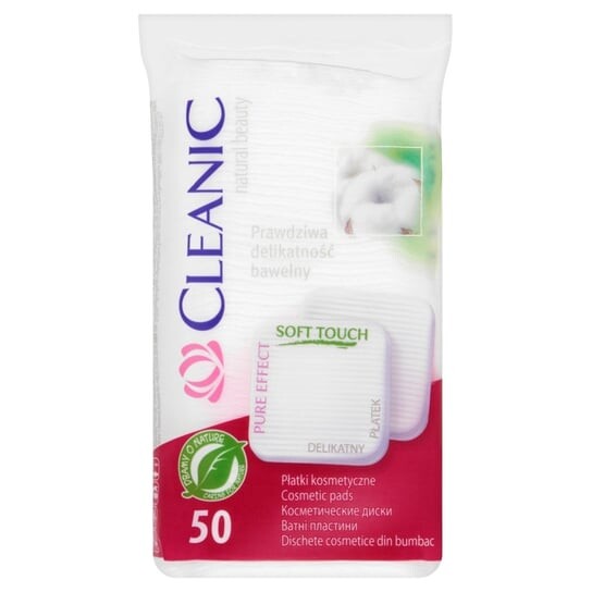 

Подушечки косметические квадратные, 50 шт. Cleanic, Pure Effect