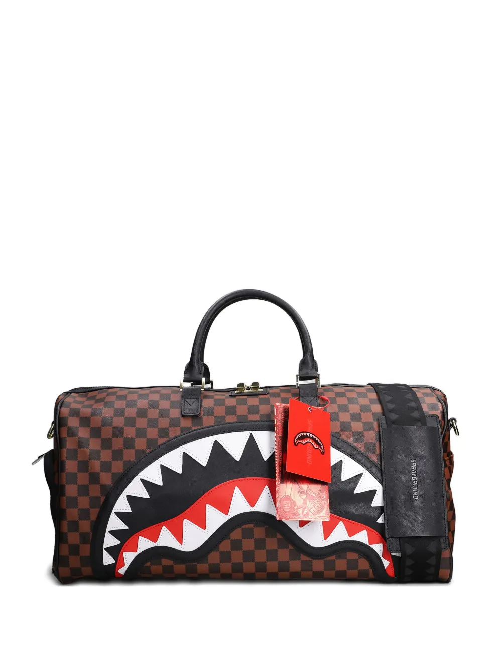 

Сумка-холдол с шахматным узором Sprayground, коричневый