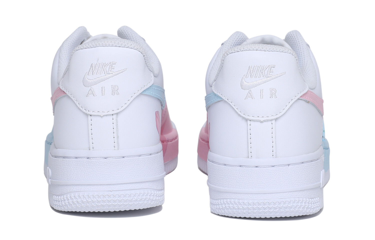 

Кроссовки Nike Air Force 1 Skateboarding Shoes Women's Low-top White/Blue/Pink, белый/розовый/голубой
