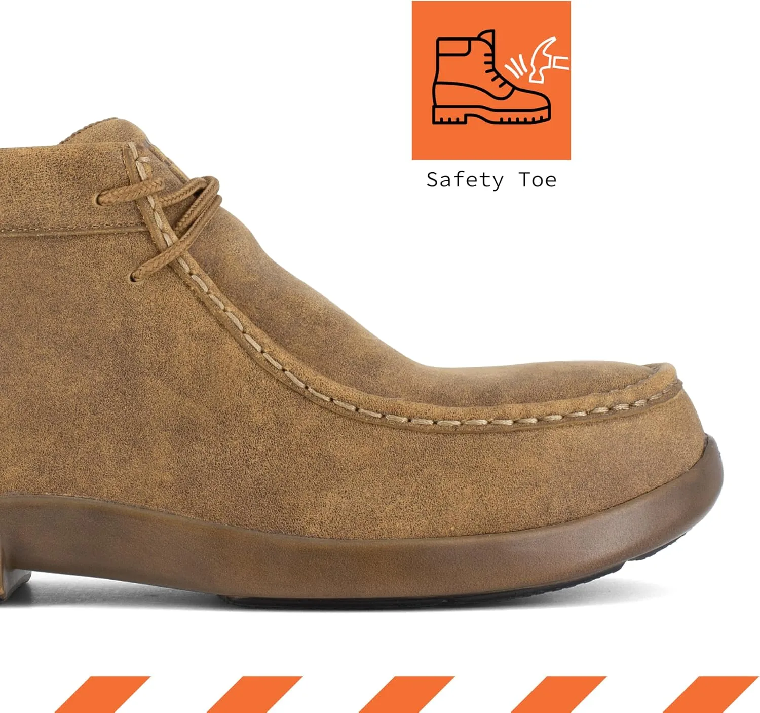Строительные мокасины Frye The Safety-Crafted Utility Moc Construction Boots, светло-коричневый — фото 4