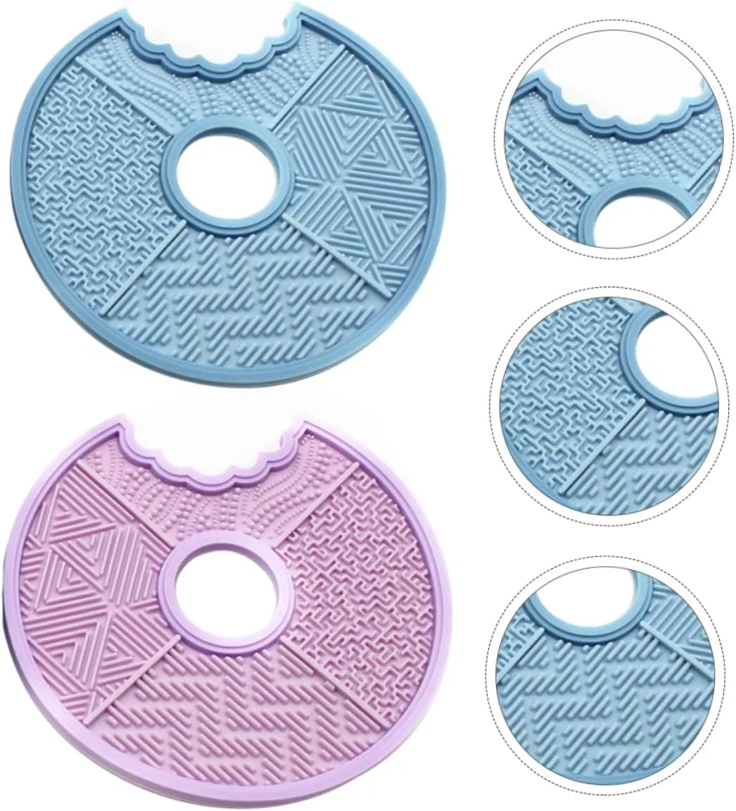 Коврик для мытья кистей Silicone Brush Cleaning Pad PLAFOPE набор 2 шт — фото 4