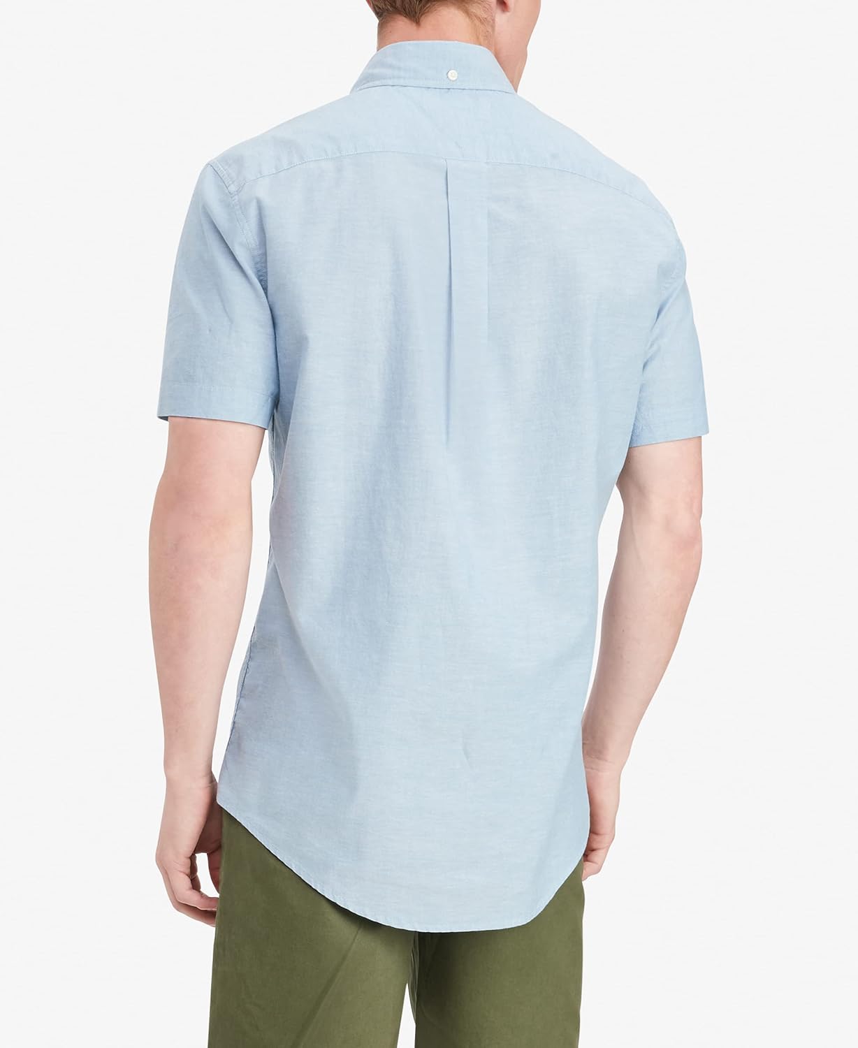 Мужская рубашка с коротким рукавом на пуговицах Tommy Hilfiger, Regatta Blue — фото 2